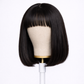2x1 Straight Bob Wig with Bangs – Brazilian Human Hair