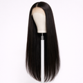 Straight Wigs Human Hair 13X4 Straight Lace Front Human Hair Wig Pre Plucked HD Transparent 30 Inch Lace Frontal Straight Human Hair Wigs for Women with Baby Hair 180 Density Natural Black