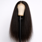 360° HD Lace Front Wig – 40-Inch Kinky Yaki Straight Human Hair