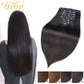 Doreen Brazilian Straight Clip-In Human Hair Extensions 160G-240G 10Pcs