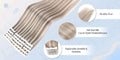Straight Mini Tape-In Hair Extensions – Seamless Skin Weft, 100% Human Hair (12"–24")