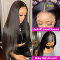 4x4 HD Lace Closure Wig – Straight, 180% Density, Glueless Human Hair