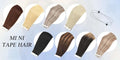Straight Mini Tape-In Hair Extensions – Seamless Skin Weft, 100% Human Hair (12"–24")