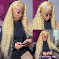 Blonde HD Lace Front Wig – 13x4/13x6 Deep Wave Human Hair Wig