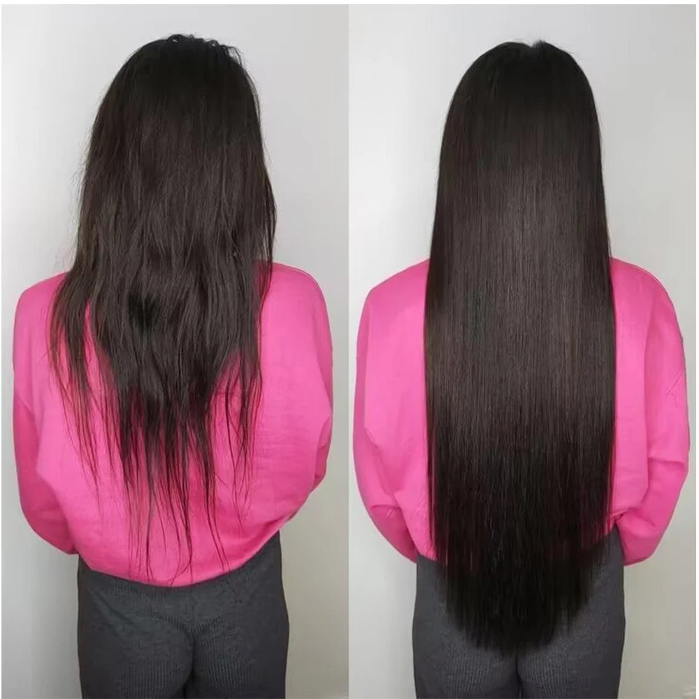 Doreen Brazilian Straight Clip-In Human Hair Extensions 160G-240G 10Pcs