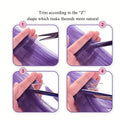 6 Pcs Clip Extensions, 24 Inch Colored Hair Extensions Party Highlights Long Straight Synthetic Hairpieces for Women Kids Girl