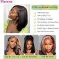Straight Bob Lace Front Wig – 13x4 Glueless, 250% Density Human Hair