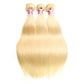 613 Blonde 30 40 Inch 1 3 4 Bundles Deals Human Hair Brazilian Remy Human Hair Bundles Bone Straight Hair Extensions Double Weft