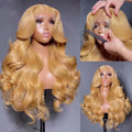 30-Inch Honey Blonde Body Wave Wig – HD Lace Front, 200% Density Human Hair
