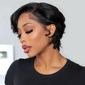 13x4 Pixie Cut Lace Front Wig – Natural Color Brazilian Human Hair