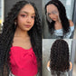 Curly Braided Wigs 100% Human Hair Lace Frontal Wigs Knotless Boho Box Braids Wig 13X6 Curly Human Hair Wigs Pre Plucked