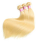 613 Blonde 30 40 Inch 1 3 4 Bundles Deals Human Hair Brazilian Remy Human Hair Bundles Bone Straight Hair Extensions Double Weft