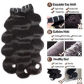 16A Raw Cambodian Human Hair Bundles Body Wave 100% Virgin Human Hair Extensions Women 30 34Inch Wavy Double Drawn 1/2/3 Bundles