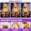 30-Inch Honey Blonde Body Wave Wig – HD Lace Front, 200% Density Human Hair