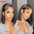 Straight Bob Lace Front Wig – 13x4 Glueless, 250% Density Human Hair