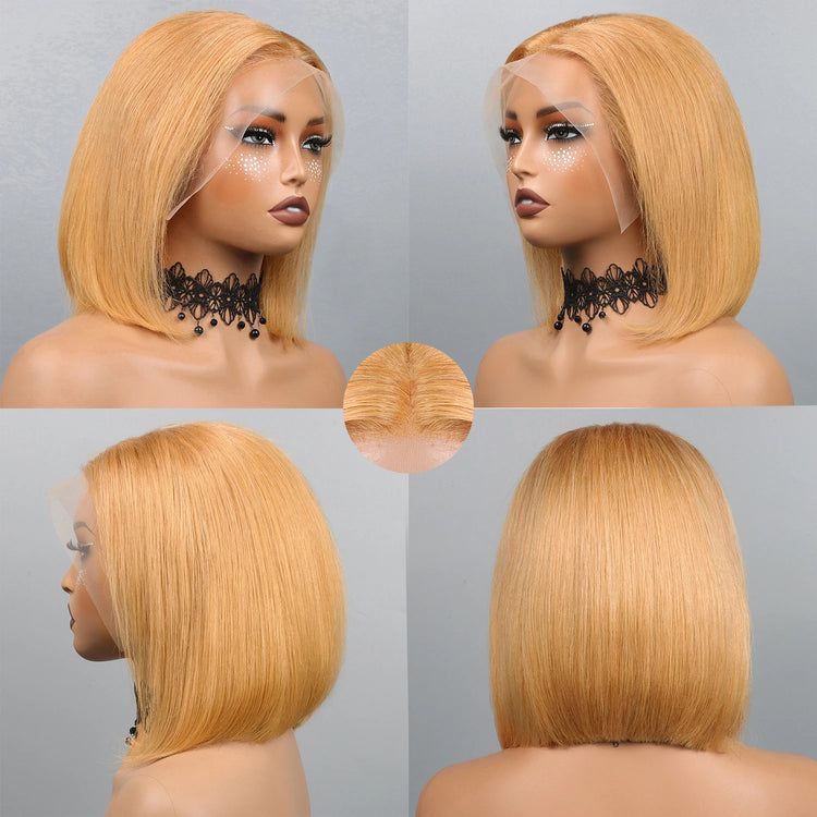 Short Bob Wig Human Hair Straight 13X6 Lace Front Wig Human Hair Bob Wigs