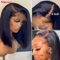 Straight Bob Lace Front Wig – 13x4 Glueless, 250% Density Human Hair