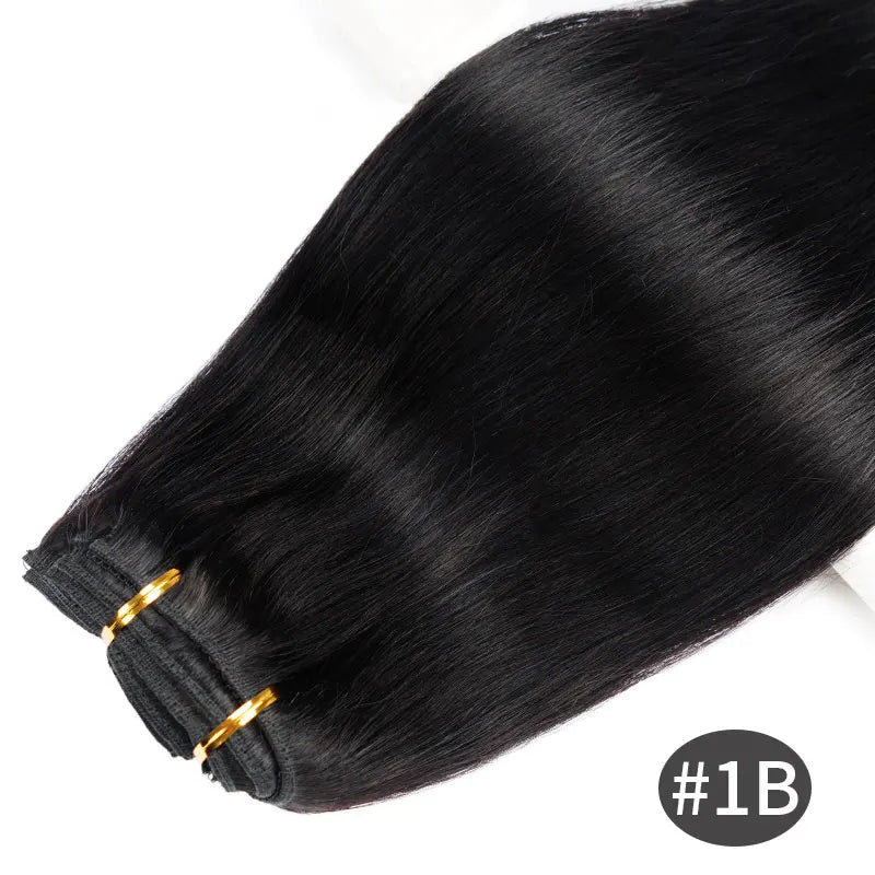 Doreen Brazilian Straight Clip-In Human Hair Extensions 160G-240G 10Pcs