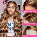 Bodywave Honey Blonde 30-Inch Lace Front Wig
