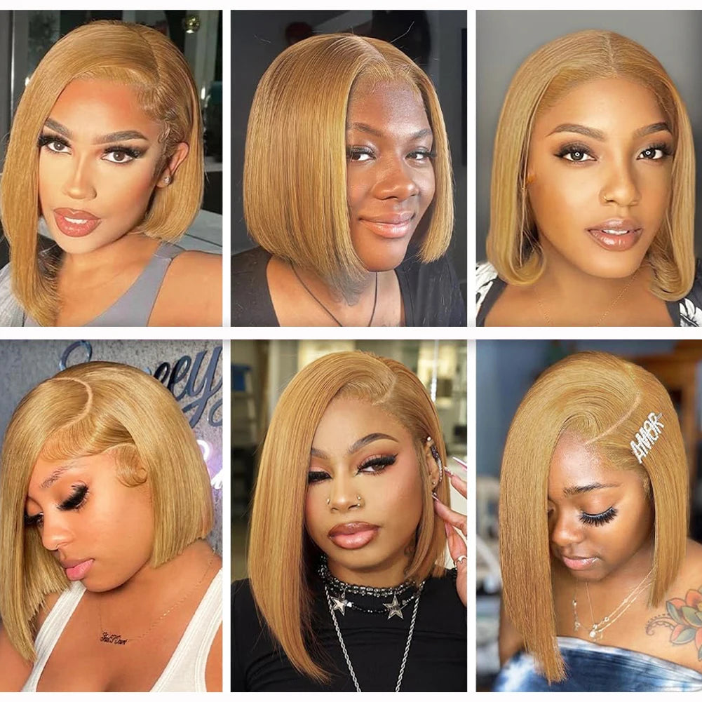Short Bob Wig Human Hair Straight 13X6 Lace Front Wig Human Hair Bob Wigs