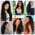 Ponytail Human Hair Kinky Curly Ponytail Brazilian Drawstring Ponytail Clip in Hair Extensions Remy Human Hair Curly Hair Tail
