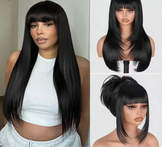 3x1 Middle Part Bone Straight Brazilian Wig