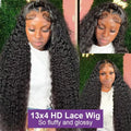 Loose Deep Wave 13x6 HD Lace Front Wig – 100% Brazilian Human Hair, 30–40 Inch, High Density