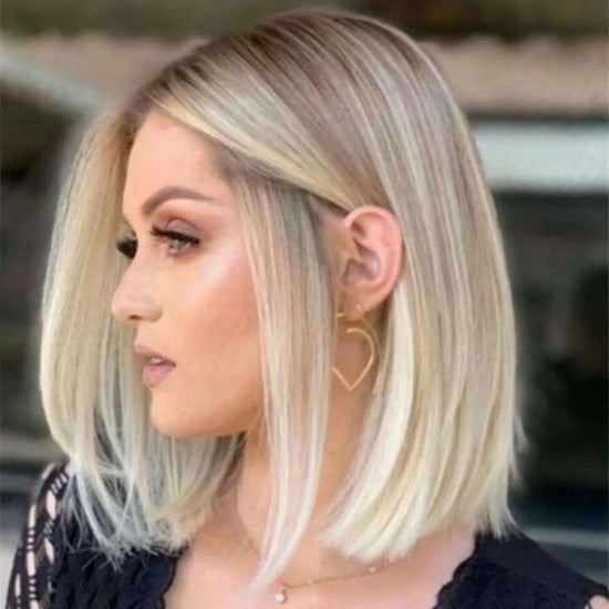 Women’s Short Straight Wig – Soft, Breathable Full Cap for Daily Styling