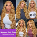 30-Inch Honey Blonde Body Wave Wig – HD Lace Front, 200% Density Human Hair