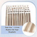 Straight Mini Tape-In Hair Extensions – Seamless Skin Weft, 100% Human Hair (12"–24")