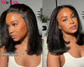 Straight Bob Lace Front Wig – 13x4 Glueless, 250% Density Human Hair