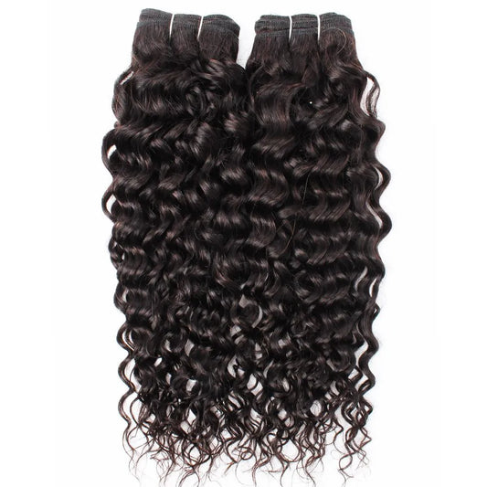 Water Wave Human Hair Bundles 12A Grade High Quality Brazilian Weaving Original Human Hair Extensions 1/3 Bundles Virgin Hair