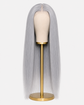 Silver Grey Bone Straight Glueless HD Lace Human Hair Wig - Premium 250% density for a flawless high-fashion look.