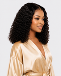 Wear and Go 13X4 Water Wave Bob Lace Wig for Women Curly 6X4 Glueless Human Hair Wig Ready to Go Human Hair Wigs Pre Cut No Lace