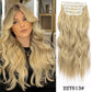 Long Wavy Synthetic Clip-In Hair Extensions 4Pcs Set