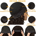 Deep Wave Headband Wig Human Hair Curly Headband Wigs for Black Women 150% Density Brazilian Virgin Human Hair Headband Wigs Curly Headband Wigs Human Hair Natural Black Headband Wigs 12 Inch