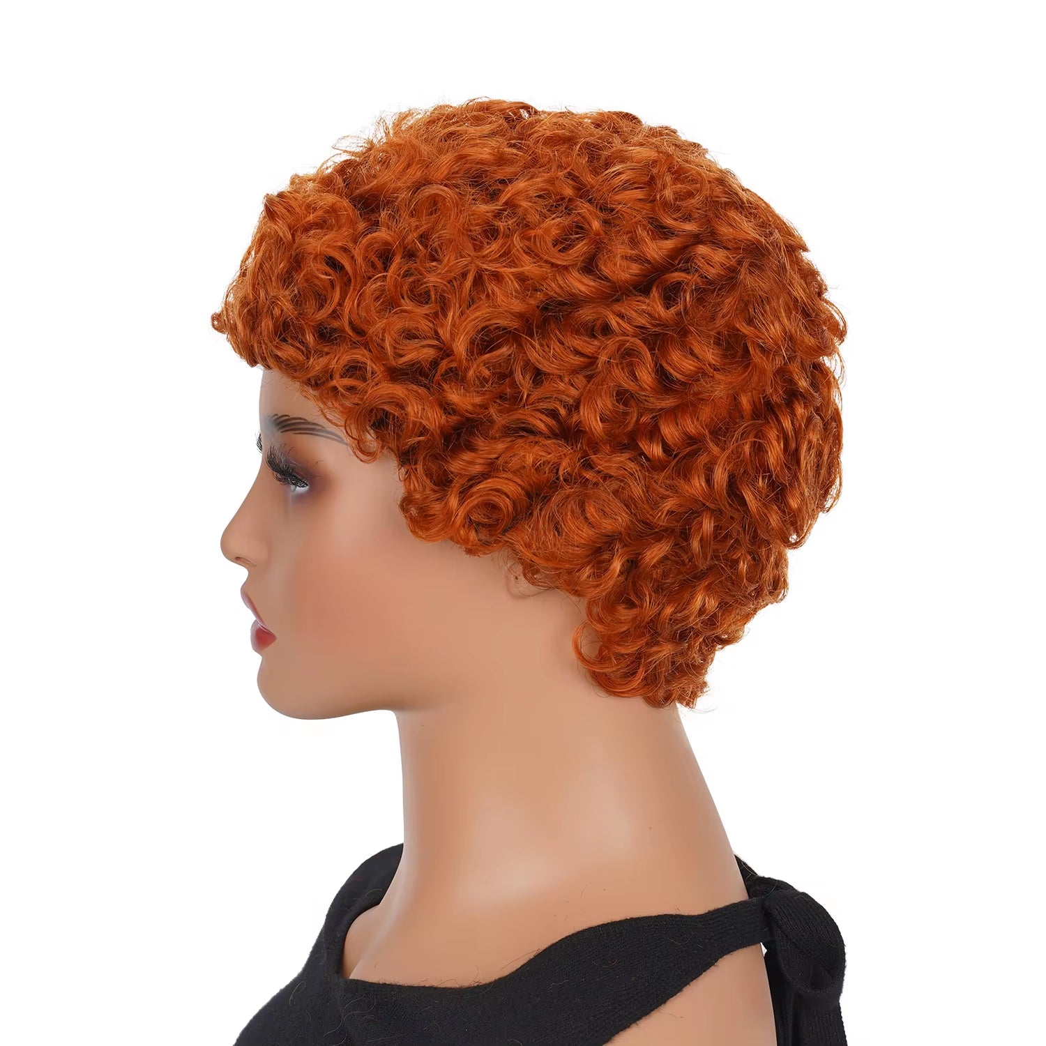Short Pixie Cut Curly Brazilian Human Hair Wig