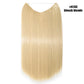 Synthetic Invisible Wire Hair Extensions Secret Fish Line Hairpiece