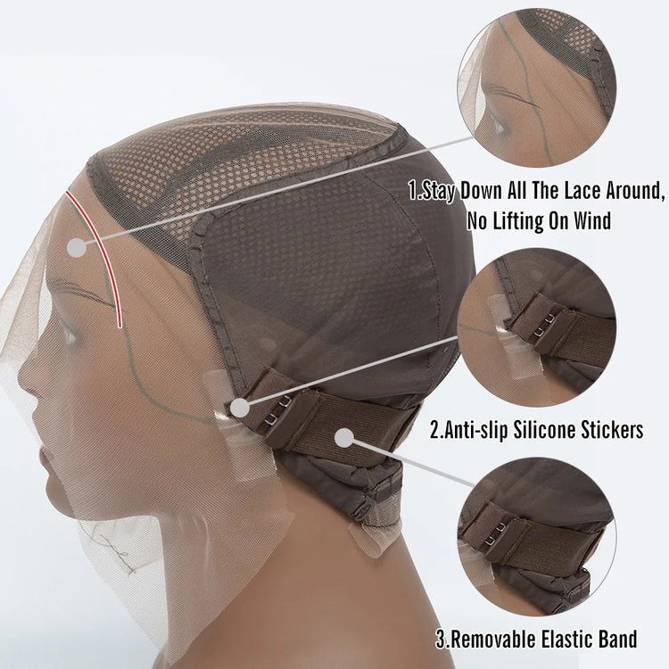 Tedhair 150% Density 13X6 Partingmax Glueless Lace Wig 3D Cap Pre-Bleached Lace Front Wig Water Wave