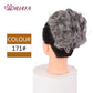 HUAYA Curly Chignon Messy Bun Updo Clip in Hair Piece Extensions Wiht Hairpins Elastic Band Synthetic Hair Bun Black Blonde