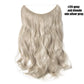 Synthetic Invisible Wire Hair Extensions Secret Fish Line Hairpiece