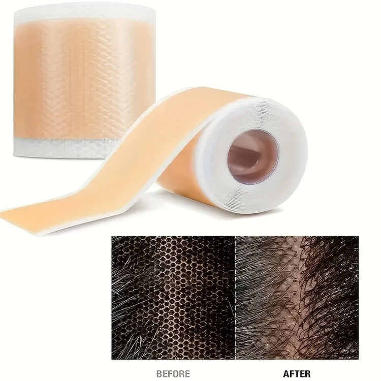 Non-Slip Silicone Wig Adhesive Tape Breathable Lace Wig Grids Knots Healer Hair Tape for Secure and Comfortable Fit