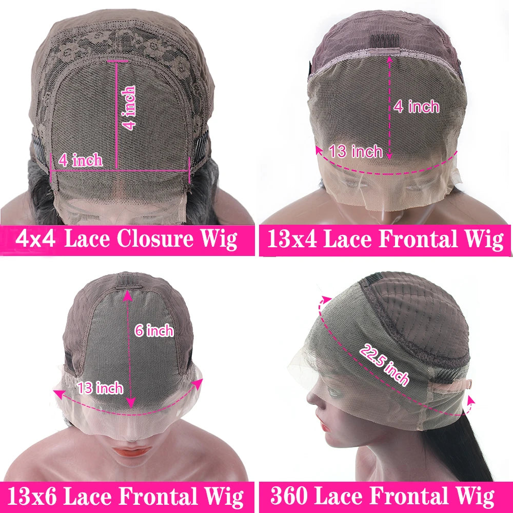 13X4 Chocolate Brown Straight Lace Front Wigs Human Hair 13X6 Transparent HD Lace Frontal Wig Pre Plucked Brown Glueless Wigs