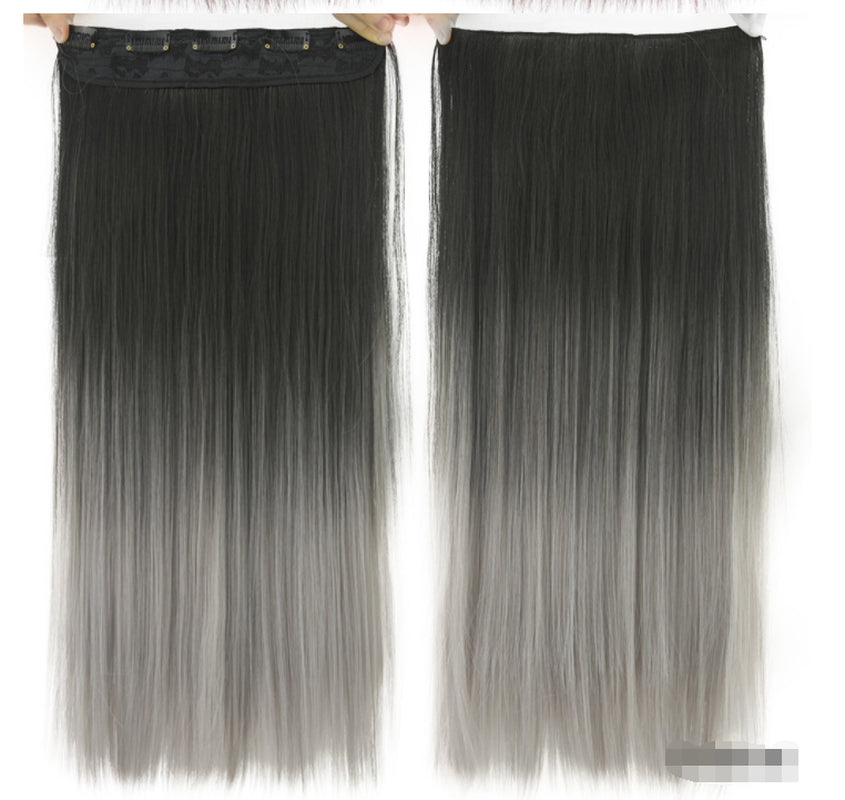 Dyed T-Color Straight Hair Clip Extensions