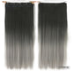 Dyed T-Color Straight Hair Clip Extensions