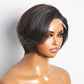 Tedhair 150% Density 4X4 8 Inches Side Part Lace Closure Bob Wig Straight