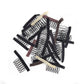 50Pcs Wig Combs to Secure Wig 4-7Teeth Wig Comb Wig Clips with Cloth for Making Wig Caps Steel Material Clips Combs
