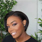 Short Pixie Cut Straight Brazilian Transparent Lace Wig