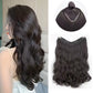 22-Inch V-Shaped Water Wave Synthetic Clip-In Hair Extension