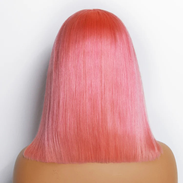 Tedhair 150% Density 13X4 Pre-Plucked Lace Frontal Bob Wig Straight 